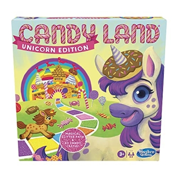 Hasbro Gaming Candy Land Unicorn Edition Preschool Board Game | Unicorn Games for Girls & Boys | 2-4...