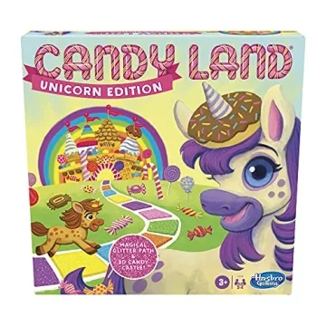 Hasbro Gaming Candy Land Unicorn Edition Preschool Board Game | Unicorn Games for Girls & Boys | 2-4...