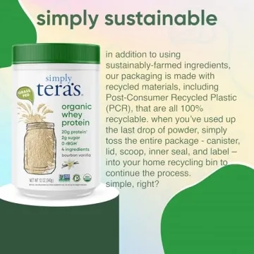 Tera's Organic Whey Protein Powder - Bourbon Vanilla Flavor