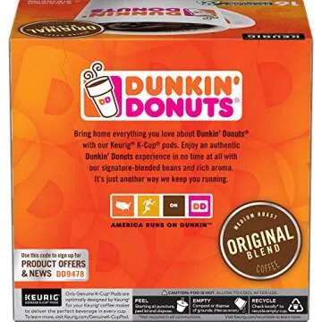 Dunkin' Donuts Original Blend Coffee - 64 K-Cup Pods