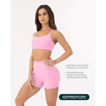 PAVOI ACTIVE Women's Spaghetti Strap Sports Bra - Soft Fit