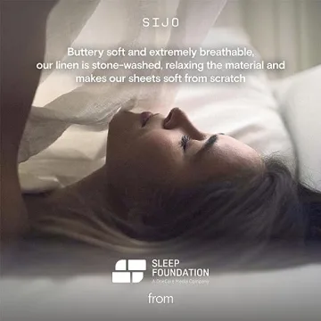 Sijo Organic French Linen Bed Sheets Set for Comfort and Style