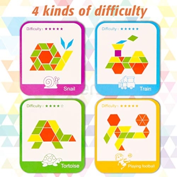 Educational Wooden Pattern Blocks for Kids - LOVESTOWN