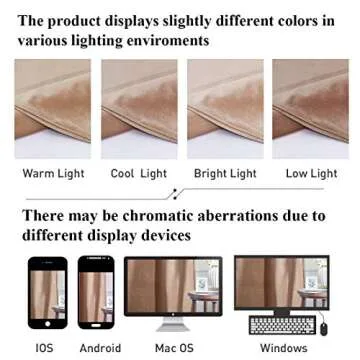 StangH Velvet Curtains for Kids Bedroom, Adjustable Style