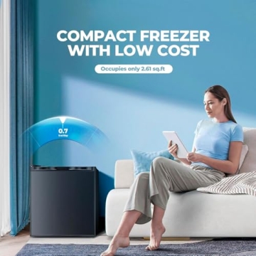 Electactic Compact Freezer for Home, Dorm or Office