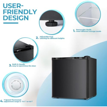 Electactic Compact Freezer for Home, Dorm or Office