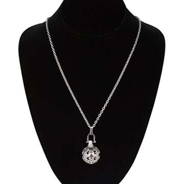Premium Flower Aromatherapy Pendant Locket Necklace