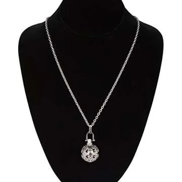 Premium Flower Aromatherapy Pendant Locket Necklace