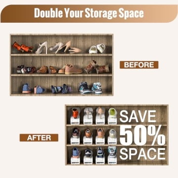 Neprock Shoe Slots Organizer - Space Saving & Adjustable