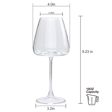 Elegant 20oz Wine Glasses Set of 6 for Any Occasion