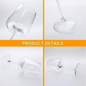 Elegant 20oz Wine Glasses Set of 6 for Any Occasion