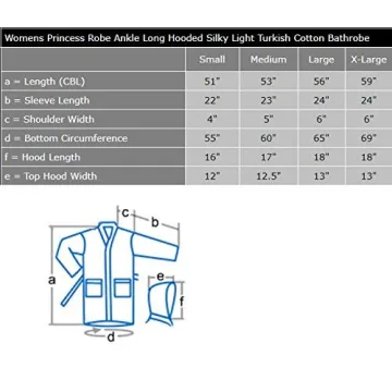 Arus Women's Ankle Long Lightweight Hooded Bathrobe