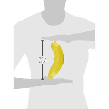 Banana Saver On The Go, Lunch Box Ready Banana Case (Without Carabiner) Yellow Small