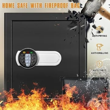 Large Capacity Fireproof Waterproof Safe Box with Keypad