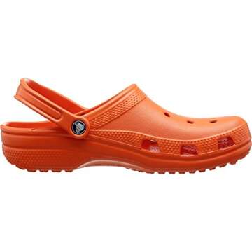 Crocs Unisex Men's and Women's Classic Clog (Retired Colors), Tangerine, 8 US