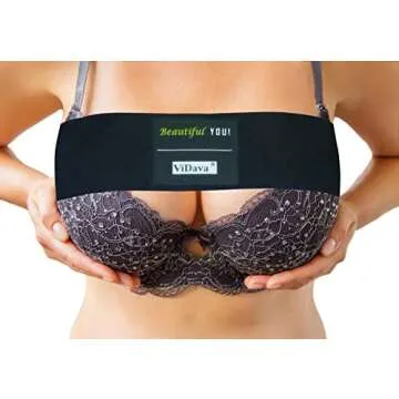 ViDava Breast Implant Stabilizer Band, Post Surgery Augmentation and Reduction Strap, High Impact Support Band, Soft Breathable Fabric, One Size Fits Most