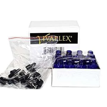 12 Cobalt Blue 1 oz Glass Bottles with Droppers