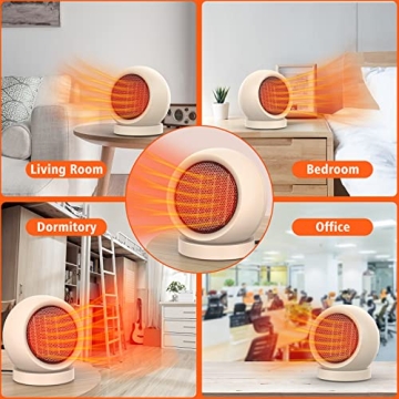 Coolfor PTC Ceramic Space Heater Fast Quiet Safe