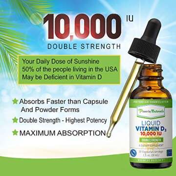 Power By Naturals Vitamin D3 Liquid Drops 10000 IU - Immune Support
