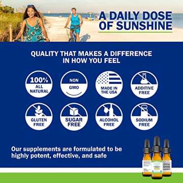Power By Naturals Vitamin D3 Liquid Drops 10000 IU - Immune Support