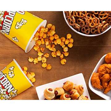 MyLifeUNIT Popcorn Boxes, 32 OZ Paper Popcorn Containers for Party and Movie Night (20 Pack)