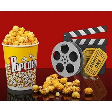 MyLifeUNIT Popcorn Boxes, 32 OZ Paper Popcorn Containers for Party and Movie Night (20 Pack)
