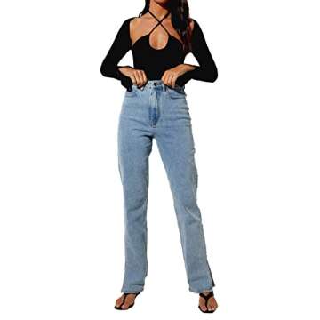 LYANER Women's Criss Cross Halter Neck Tee - Chic Style