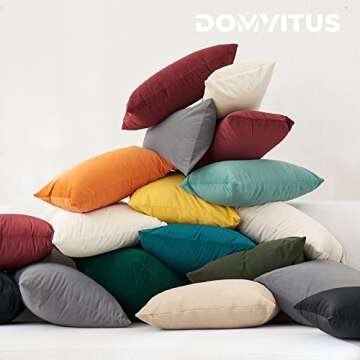 Luxury DOMVITUS Velvet Pillow Covers Set of 2 for Home