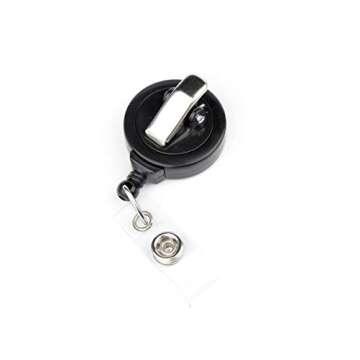 Floral Medical Assistant Retractable Badge Reel with Swing Clip and 36 Inch Cord.