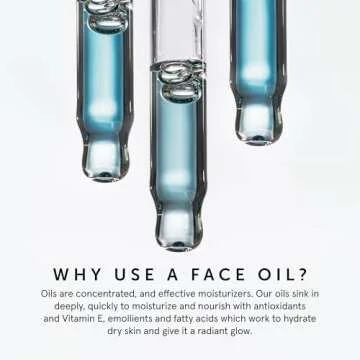 HERBIVORE Lapis Blue Tansy Face Oil – Skin-Balancing Moisturizer for Oily, Acne-Prone Skin | Redness Soothing, Azulene-Rich, Plant-based, Vegan, Cruelty-free, 50 mL / 1.7 oz