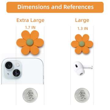 SUNURS Large 3D Flower Cute Fridge Magnets - Fun & Decorative for Home and Office