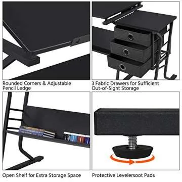 Versatile Yaheetech Drafting Table for Artists and Creatives