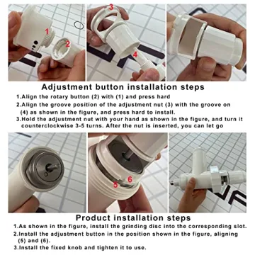 Grain Mill Attachment for KitchenAid Mixer with Adjustable Size