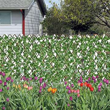 DearHouse Expandable Faux Ivy Fencing Privacy Screen for Balcony, Patio, Outdoor
