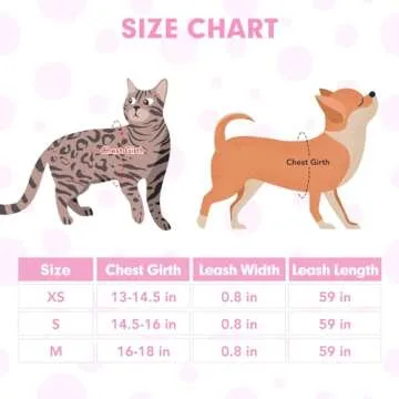 BINGPET Vest Harness for Puppy and Cat, No Pull Adjustable Reflective Step-in Puppy Harness Cute Pin...