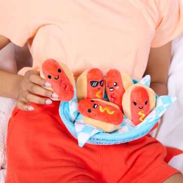 WHAT DO YOU MEME? Emotional Support Hot Dogs – Emotional Support Plushies, Cute Stuff & Funny Gift...