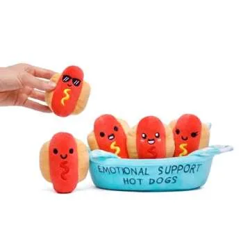 Emotional Support Hot Dogs - Cute Plushies by Relatable