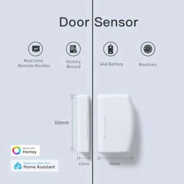 THIRDREALITY Zigbee Contact Sensor, Door and Window Monitor, Home Automation, Works with Home Assist...