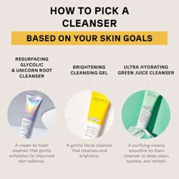 Acure Ultra Hydrating Green Juice Face Cleanser - Day & Night Facial Cleansing Foam, 4 fl oz