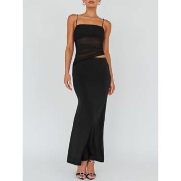 Fisoew Women's Summer 2 Piece Skirt Dress Set for All Occasions