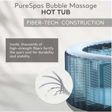 Intex PureSpa 6 Person Bubble Massage Hot Tub Spa Set