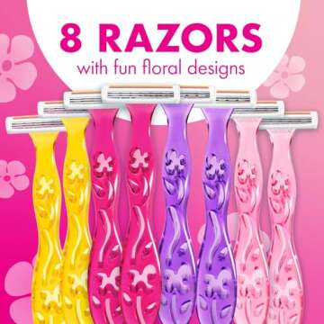 BIC Soleil Simply Smooth Razors, 8 Piece Set for Women