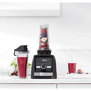Vitamix Con A3300 Ascent Series Smart Blender, Professional-Grade, 64 oz. Low-Profile Container, Pearl Gray