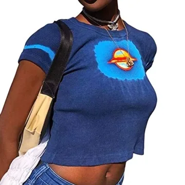 Vintage Graphic Crop Top for Women | Trendy E-Girl Style