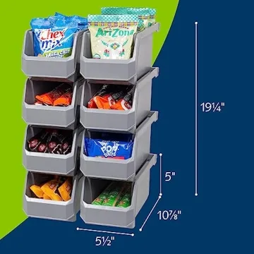 ReadySpace Plastic Storage Bins for Organized Living