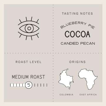 Verve Coffee Roasters Whole Bean Coffee Sermon Blend | Medium Roast, Brewed or Espresso, Direct Trad...