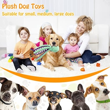 Fuufome Plush Dog Toy - Durable Squeaky Toy for Dogs