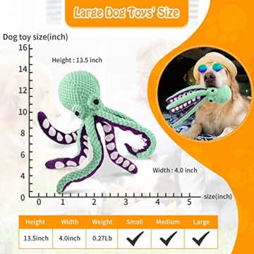 Fuufome Plush Dog Toy - Durable Squeaky Toy for Dogs