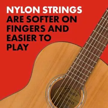 Fender Acoustic Guitar Kit Starter Pack Classical Guitar, Small Beginner Guitar (3/4 Size) with Nylon Strings (Easier on Fingers), Includes Guitar Bag, Guitar Strap, and More