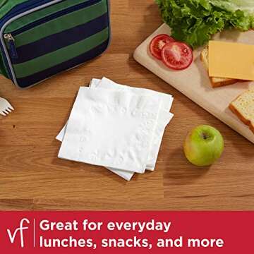 Vanity Fair Everyday Paper Napkins, 200 Count, Disposable Napkins Made Soft And Smooth For Everyday ...